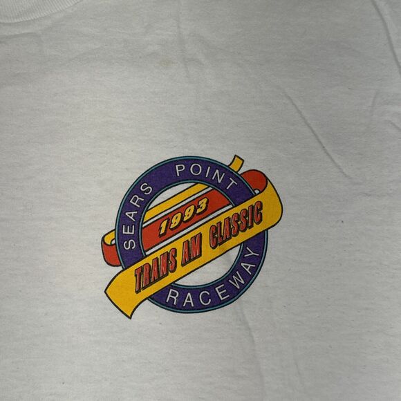 Vintage Trans Am Classic T Shirt XL Fruit Of The Loom Sears Point Raceway - Picture 2 of 16